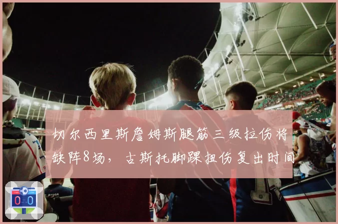 切尔西里斯詹姆斯腿筋三级拉伤将缺阵8场，古斯托脚踝扭伤复出时间表优化